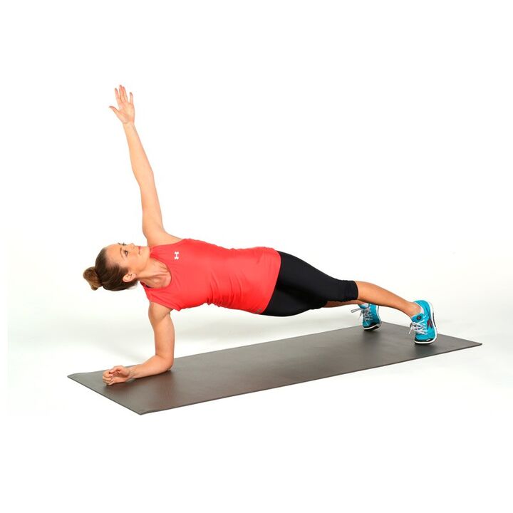 Burilishlar bilan Plank
